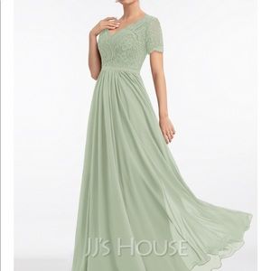 “Celedon” Chiffon Bridesmaid Dress